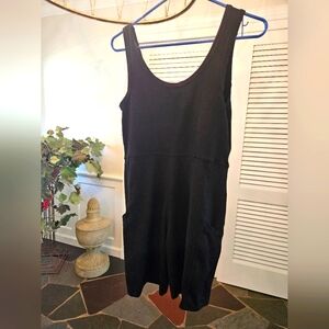 Black Athletic Tank Style Romper. Size Large